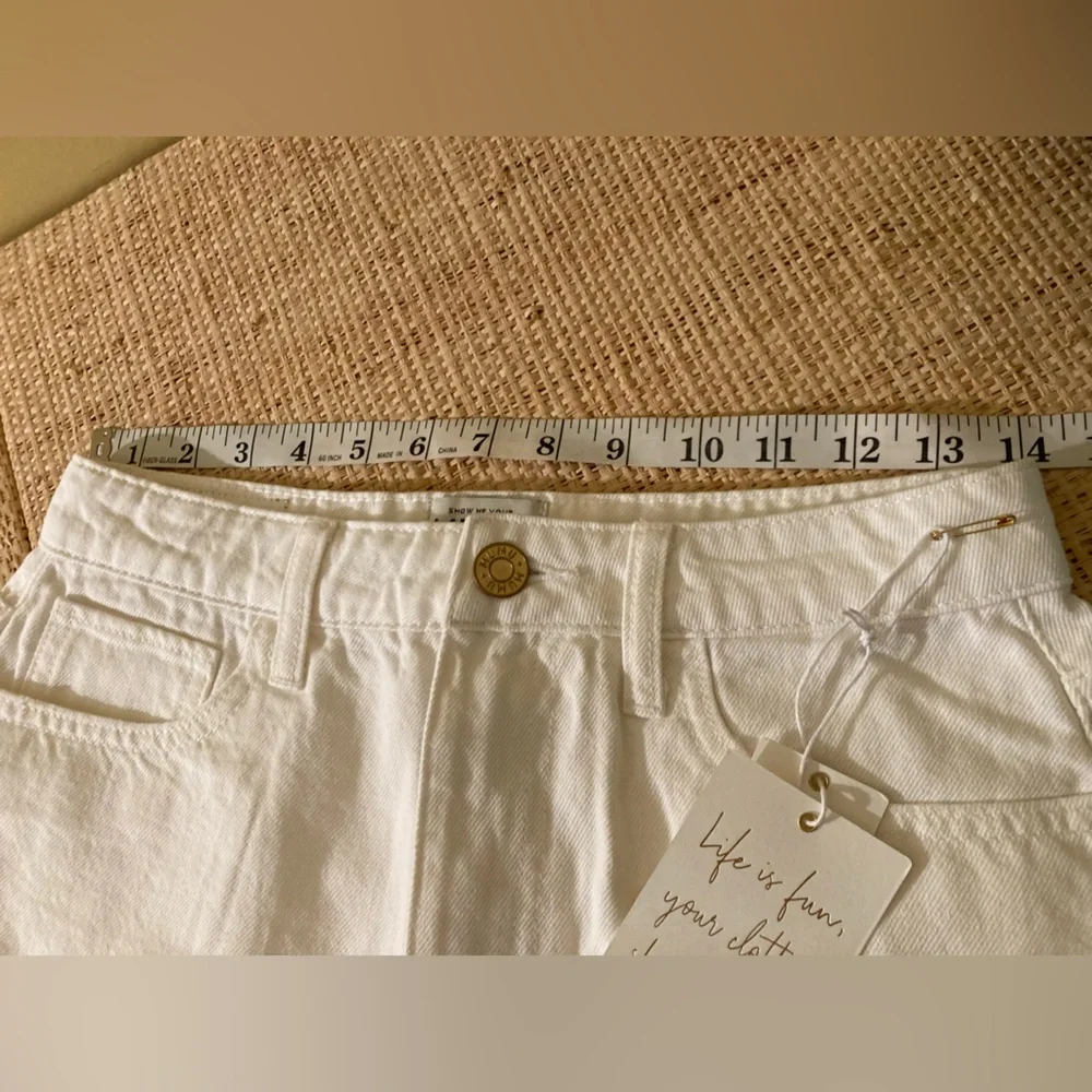White denim shorts Show Me Your Mumu White Shorts - Picture 8 of 16